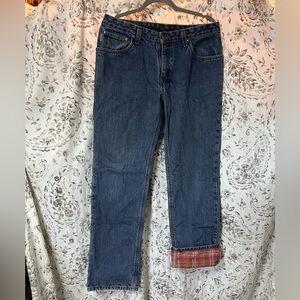 Carhartt Flannel Lined Dark Wash Jeans